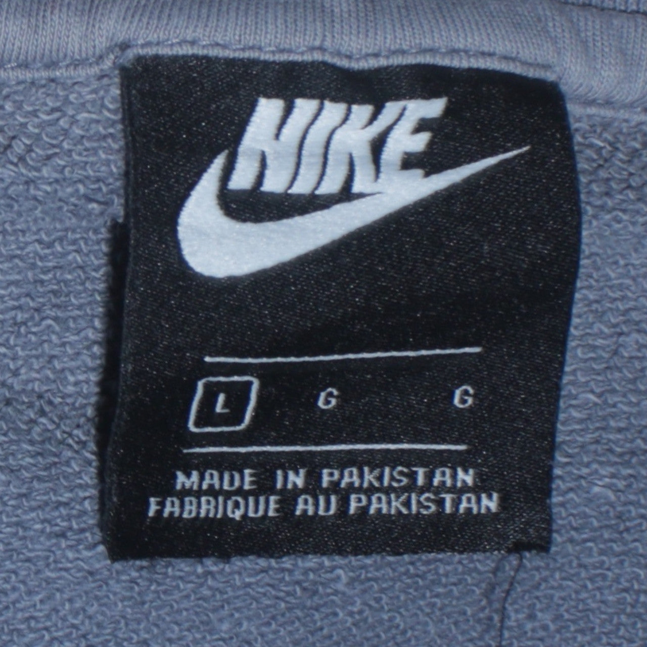 Nike Men's Grey Logo Crew Neck Pullover Sweatshirt Size L