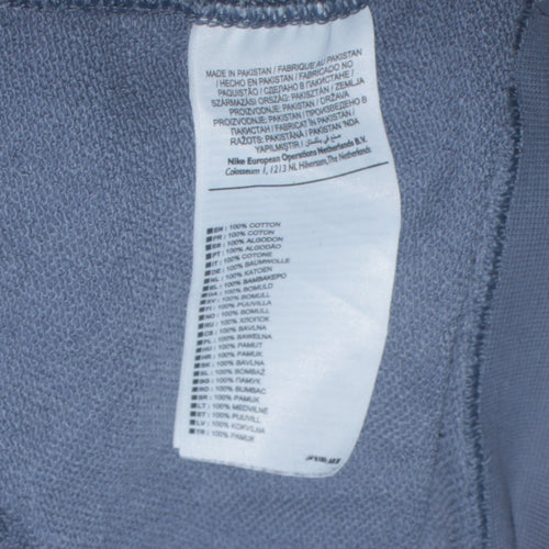 Nike Men's Grey Logo Crew Neck Pullover Sweatshirt Size L