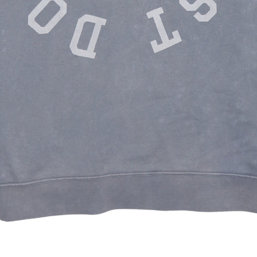 Nike Men's Grey Logo Crew Neck Pullover Sweatshirt Size L