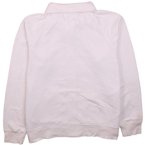Adidas Womens White Full Zip Sweatshirt Size 18 Lined Hoodie