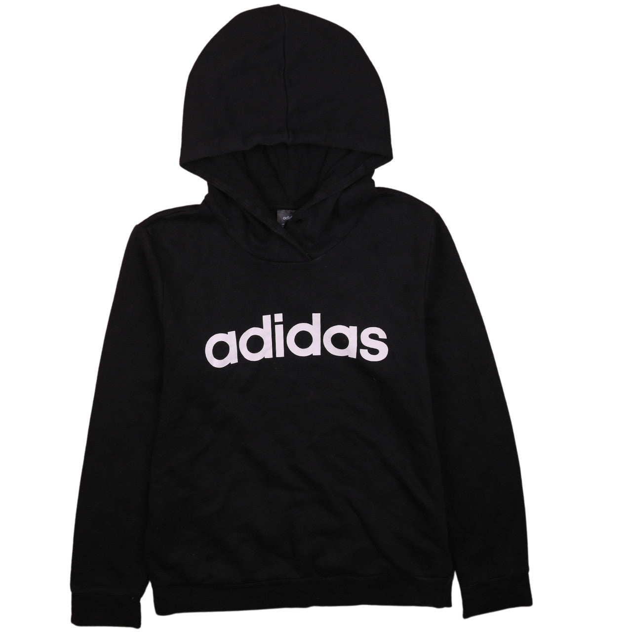 Adidas Women's Black Pullover Hoodie Medium Logo Sweatshirt