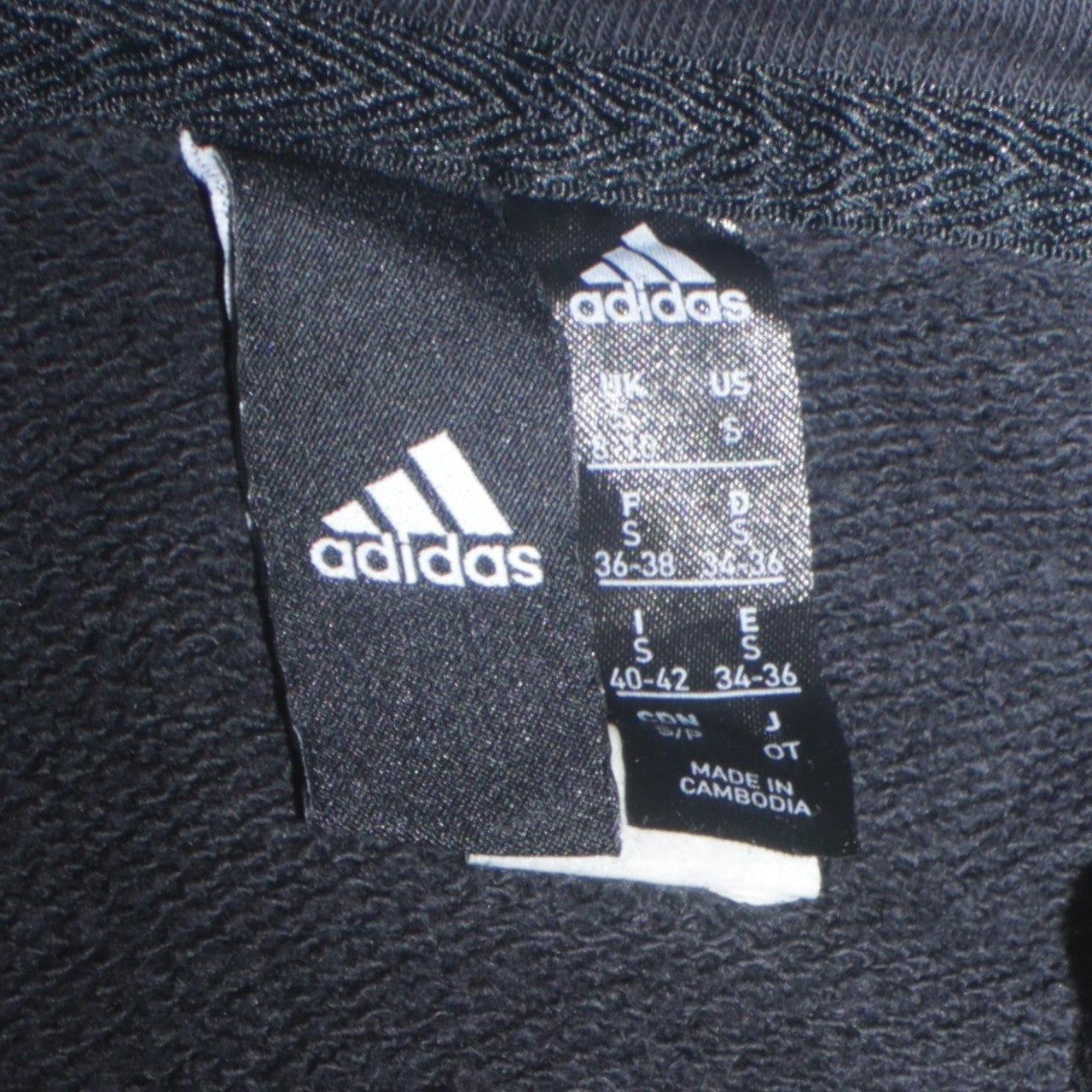 Adidas Women Black Full Zip Hoodie S Hooded Sweatshirt Casual Wear