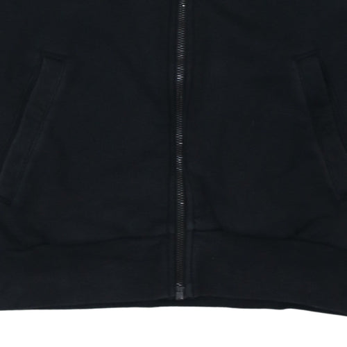 Adidas Women Black Full Zip Hoodie S Hooded Sweatshirt Casual Wear