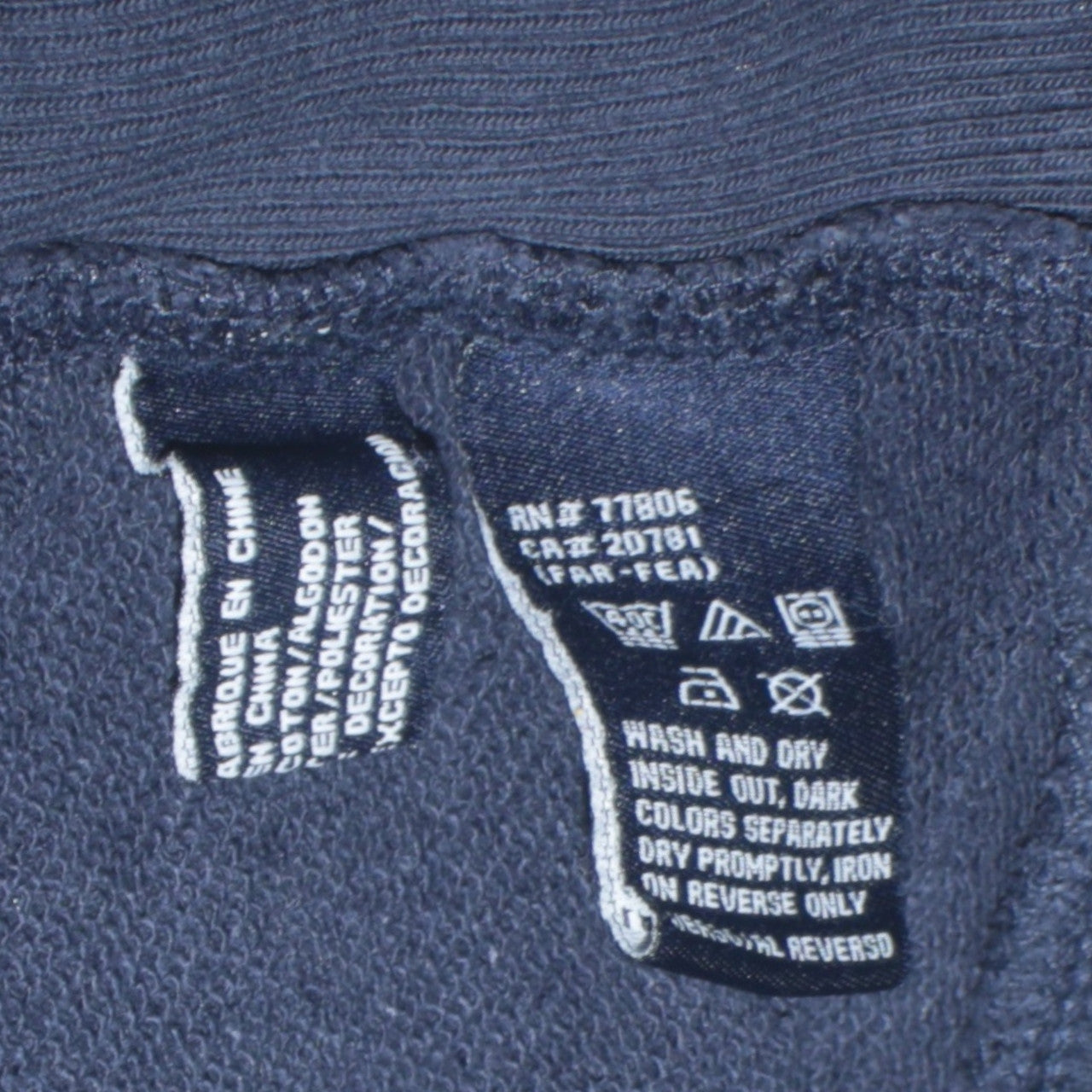 Tommy Hilfiger Men Blue Pullover Hoodie M Embroidered Logo Sports Style