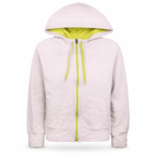 Champion Womens White Full Zip Hoodie XL Cotton Blend