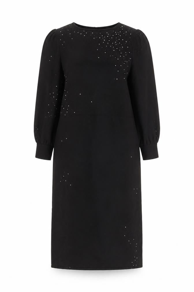 Monsoon Women's Black Sequin Bodycon Knee Length Dress M