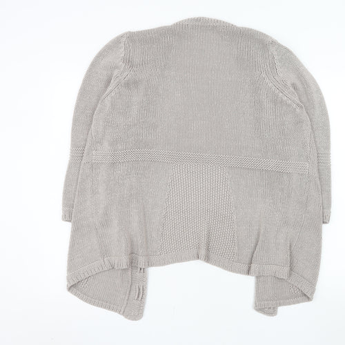 Marks and Spencer Women Beige Size 20 Chunky Knit Open Cardigan