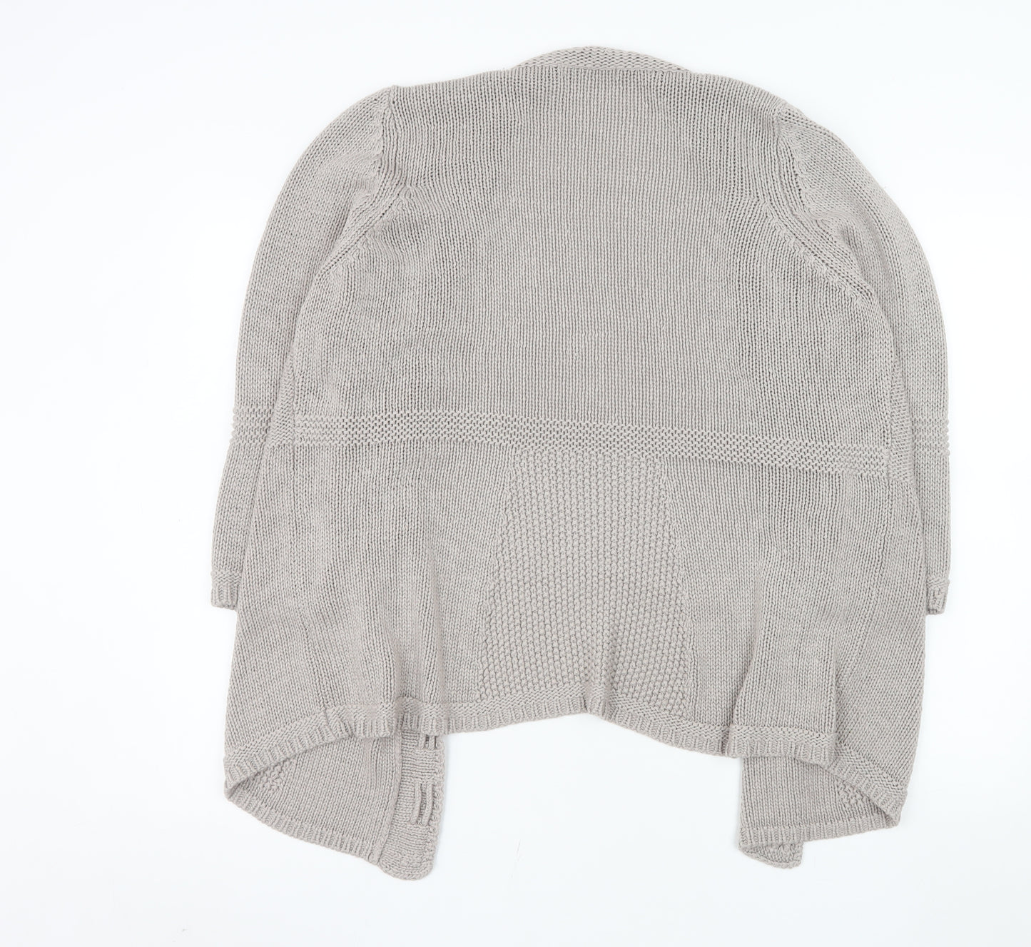 Marks and Spencer Women Beige Size 20 Chunky Knit Open Cardigan