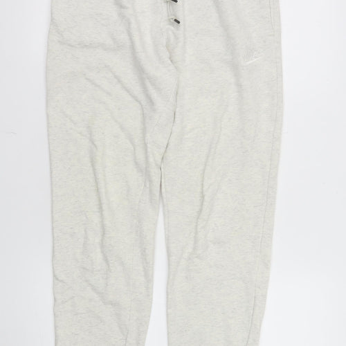 Nike Womens Grey Jogger Sweatpants Small Cotton Blend Drawstring