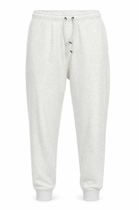 Front view of Nike women’s grey jogger sweatpants small cotton blend drawstring