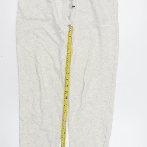 Nike Womens Grey Jogger Sweatpants Small Cotton Blend Drawstring