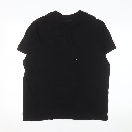 Armani Exchange Men's Black XL Graphic Logo Regular Fit T-Shirt