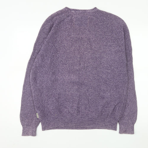 Jack Wills Men's Purple Cotton Crew Neck Pullover Jumper M
