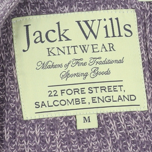 Jack Wills Men's Purple Cotton Crew Neck Pullover Jumper M