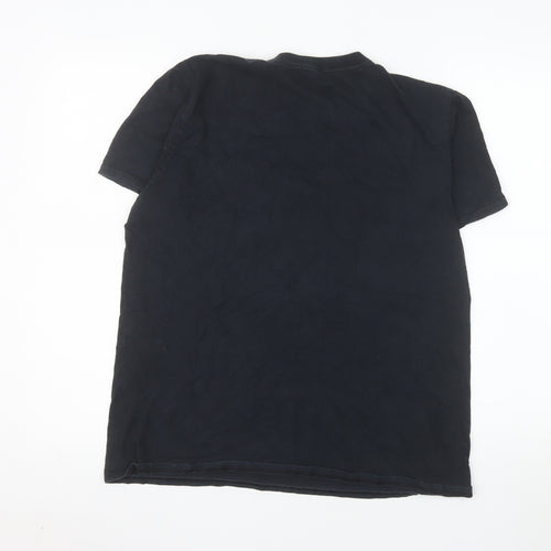 Anvil Men's Black Alcatraz Swim Team 1934 Graphic T-Shirt Size M