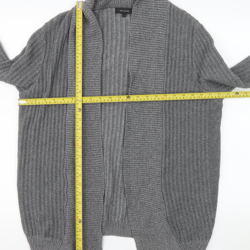 River Island Men's Grey Knit Open Cardigan Size L
