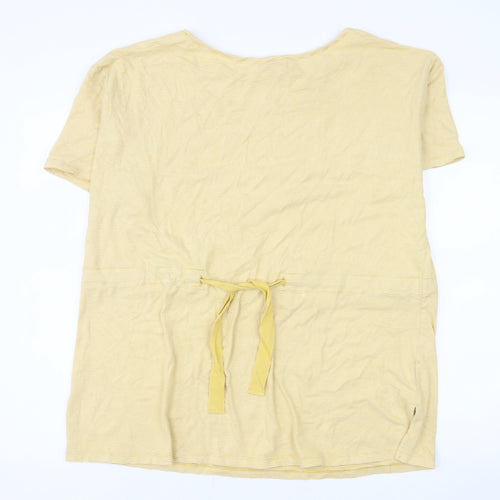 Jasper Conran Women's Yellow Stripe Tunic T-Shirt Size 18