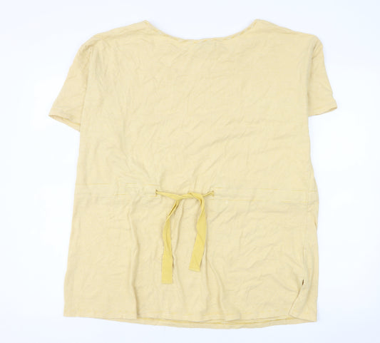 Jasper Conran Women's Yellow Stripe Tunic T-Shirt Size 18