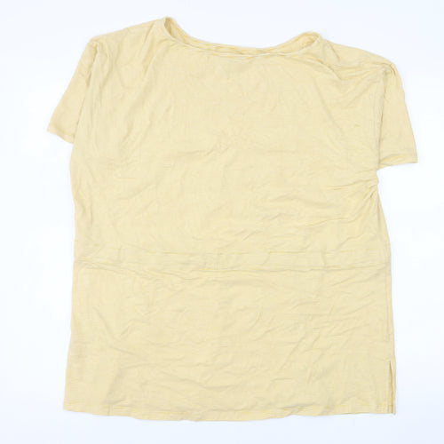 Jasper Conran Women's Yellow Stripe Tunic T-Shirt Size 18