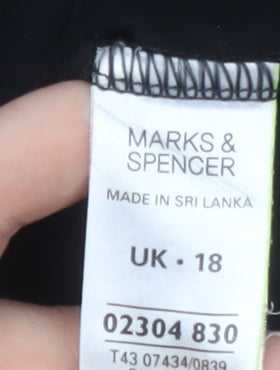 Marks and Spencer Women's Black Sleeveless Viscose Camisole Blouse UK 18