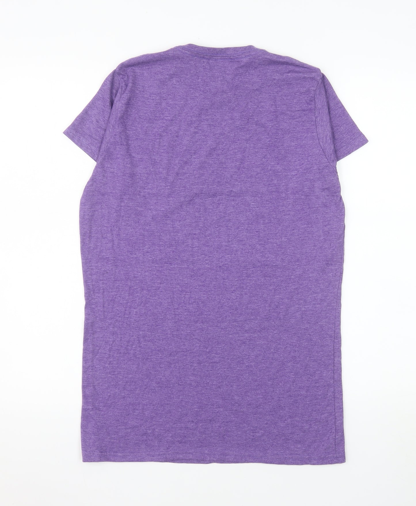 Gildan Women’s Purple Helvellyn Print Softstyle Ring Spun T-Shirt XL