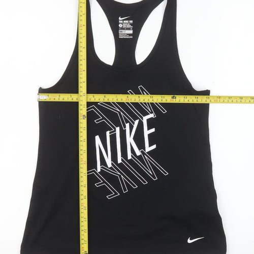 Nike Women's Black Dri-FIT Racerback Tank Top Size S