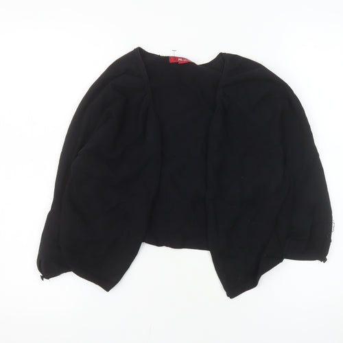 Monsoon Women Black Shrug Round Neck Knit Jumper Size 16