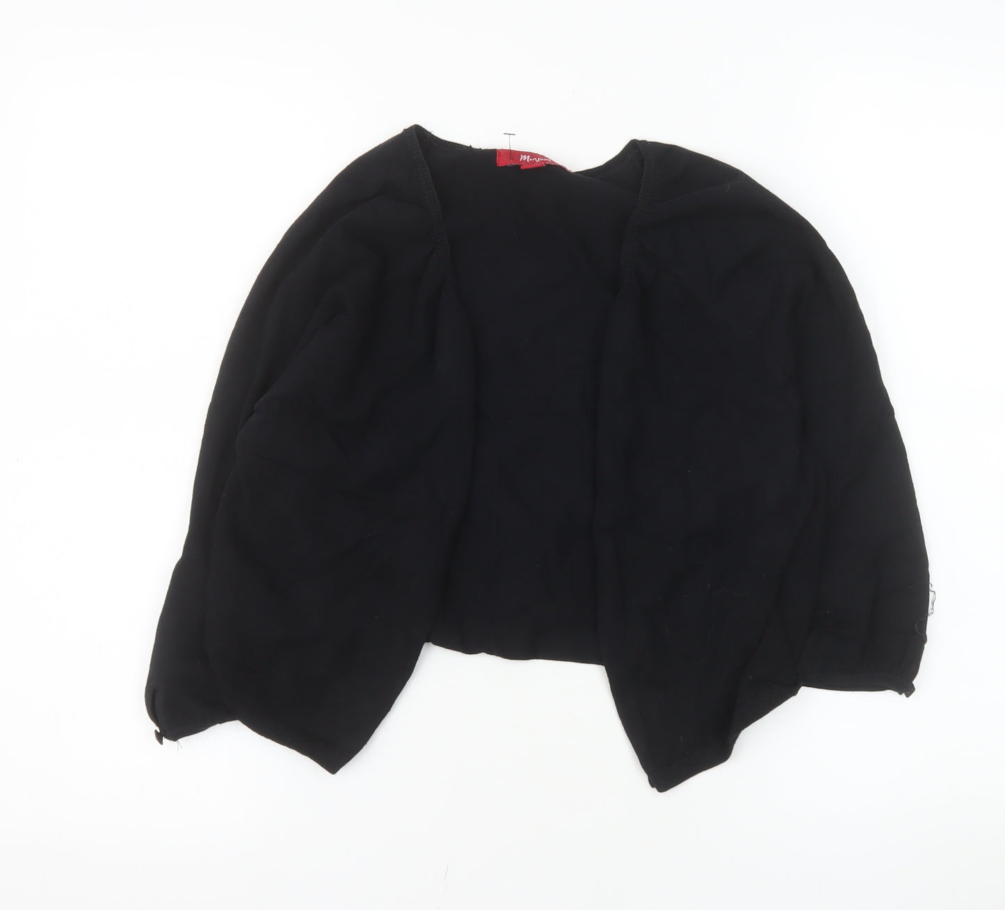 Monsoon Women Black Shrug Round Neck Knit Jumper Size 16