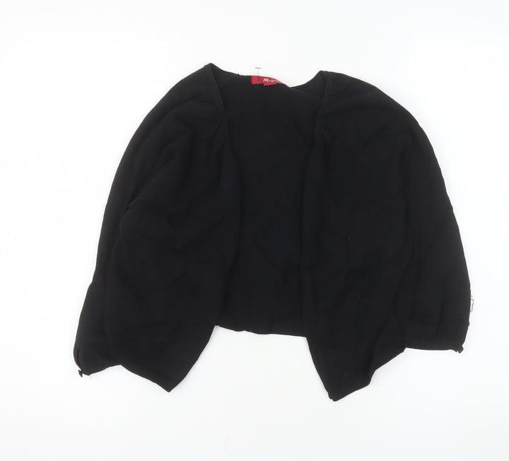 Monsoon Women Black Shrug Round Neck Knit Jumper Size 16