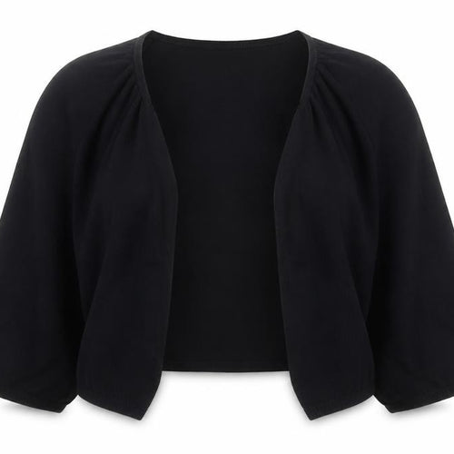 Monsoon Women Black Shrug Round Neck Knit Jumper Size 16
