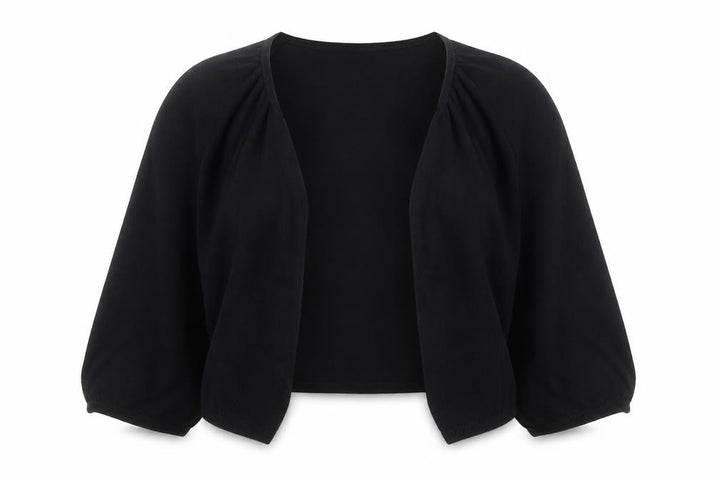 Monsoon Women Black Shrug Round Neck Knit Jumper Size 16