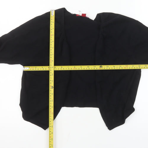 Monsoon Women Black Shrug Round Neck Knit Jumper Size 16