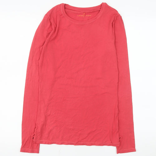 Thermo Layer Women's Red Long Sleeve Basic Stretch Top Size S
