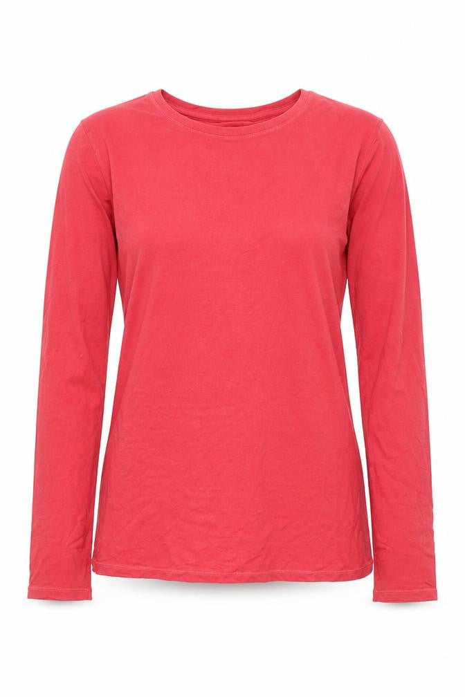Thermo Layer Women's Red Long Sleeve Basic Stretch Top Size S