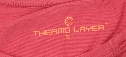 Thermo Layer Women's Red Long Sleeve Basic Stretch Top Size S