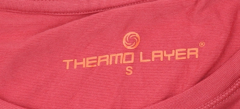 Thermo Layer Women's Red Long Sleeve Basic Stretch Top Size S