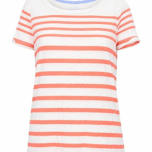 Joules Women’s Multicoloured Striped Cotton T-Shirt Size 6