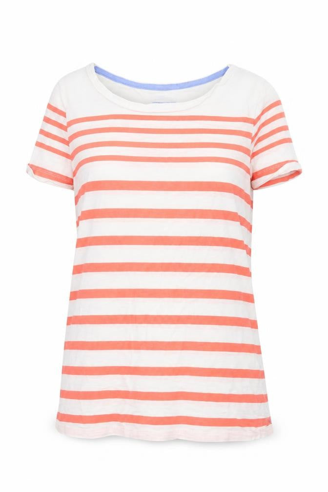 Joules Women’s Multicoloured Striped Cotton T-Shirt Size 6