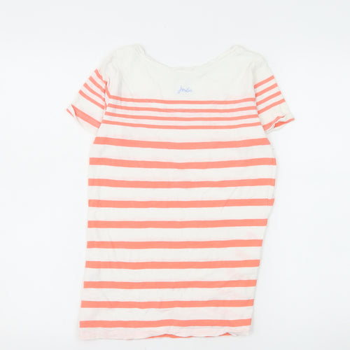 Joules Women’s Multicoloured Striped Cotton T-Shirt Size 6