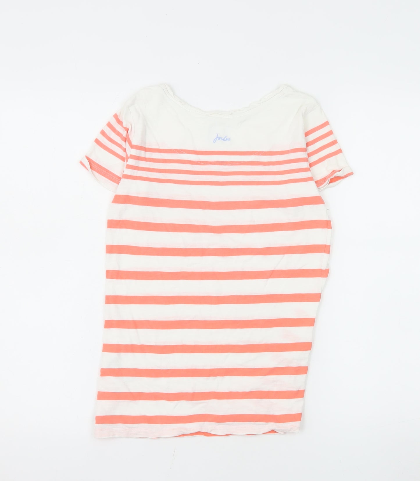 Joules Women’s Multicoloured Striped Cotton T-Shirt Size 6