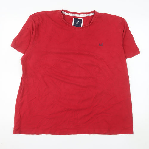 Crew Clothing Company Men's Red 2XL Cotton Crew Neck T-Shirt