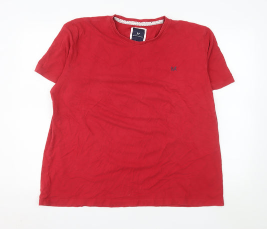 Crew Clothing Company Men's Red 2XL Cotton Crew Neck T-Shirt