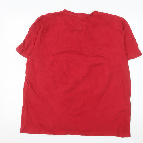 Crew Clothing Company Men's Red 2XL Cotton Crew Neck T-Shirt