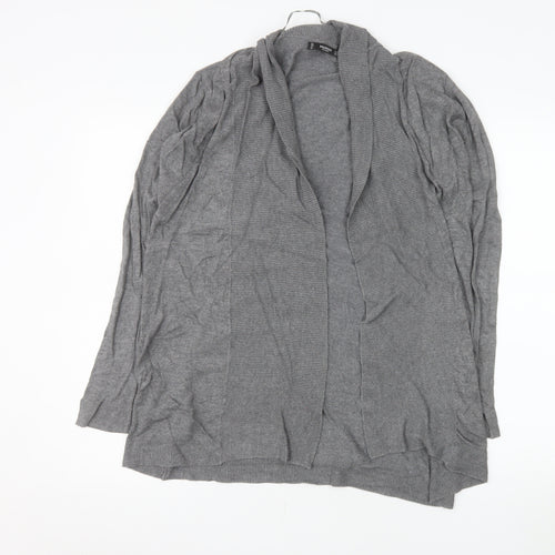 Mango Women Grey Long Sleeve Knit Cardigan Size 12