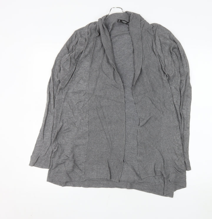 Mango Women Grey Long Sleeve Knit Cardigan Size 12