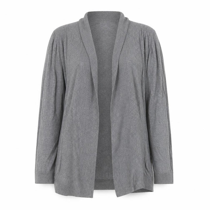 Mango Women Grey Long Sleeve Knit Cardigan Size 12
