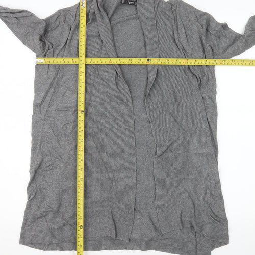 Mango Women Grey Long Sleeve Knit Cardigan Size 12