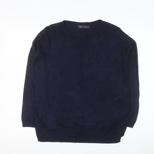 Marks and Spencer Women’s Blue Knit Pullover Jumper Size M