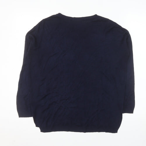 Marks and Spencer Women’s Blue Knit Pullover Jumper Size M