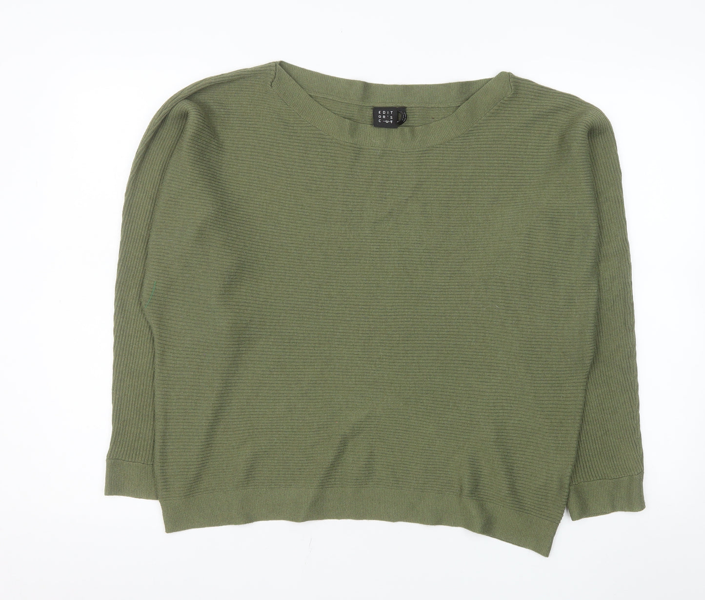 Editor's Cut Women's Green Size 18 Boat Neck Pullover Jumper